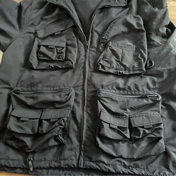Urban Outfitters black utility jacket Lg - Picture 3 of 4